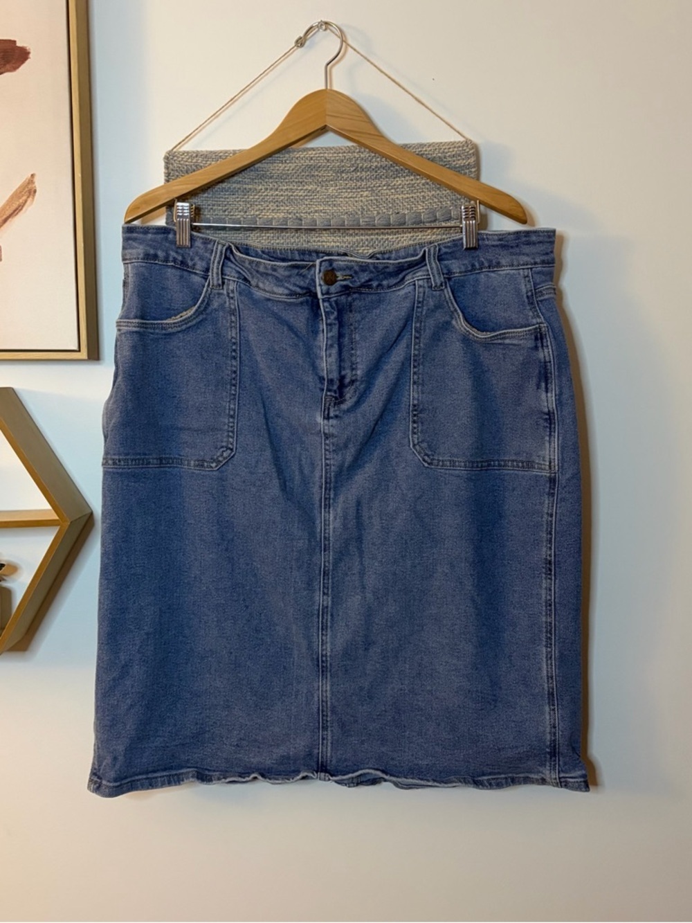 The Main Street Exchange Denim Jean Skirt size 20
